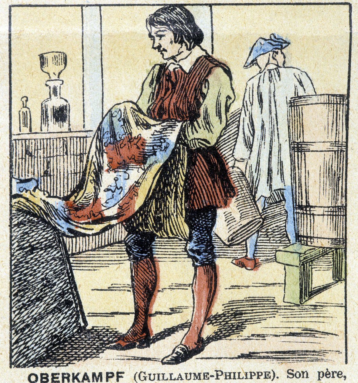 Le teinturier Guillaume-Philippe Oberkampf - imagerie d