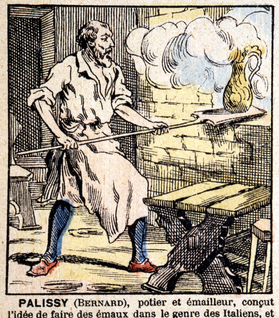 Le potier émailleur Bernard Palissy - imagerie d