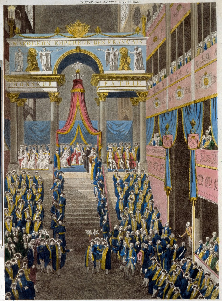 Le sacre de Napoléon, le 2 décembre 1804 - French School