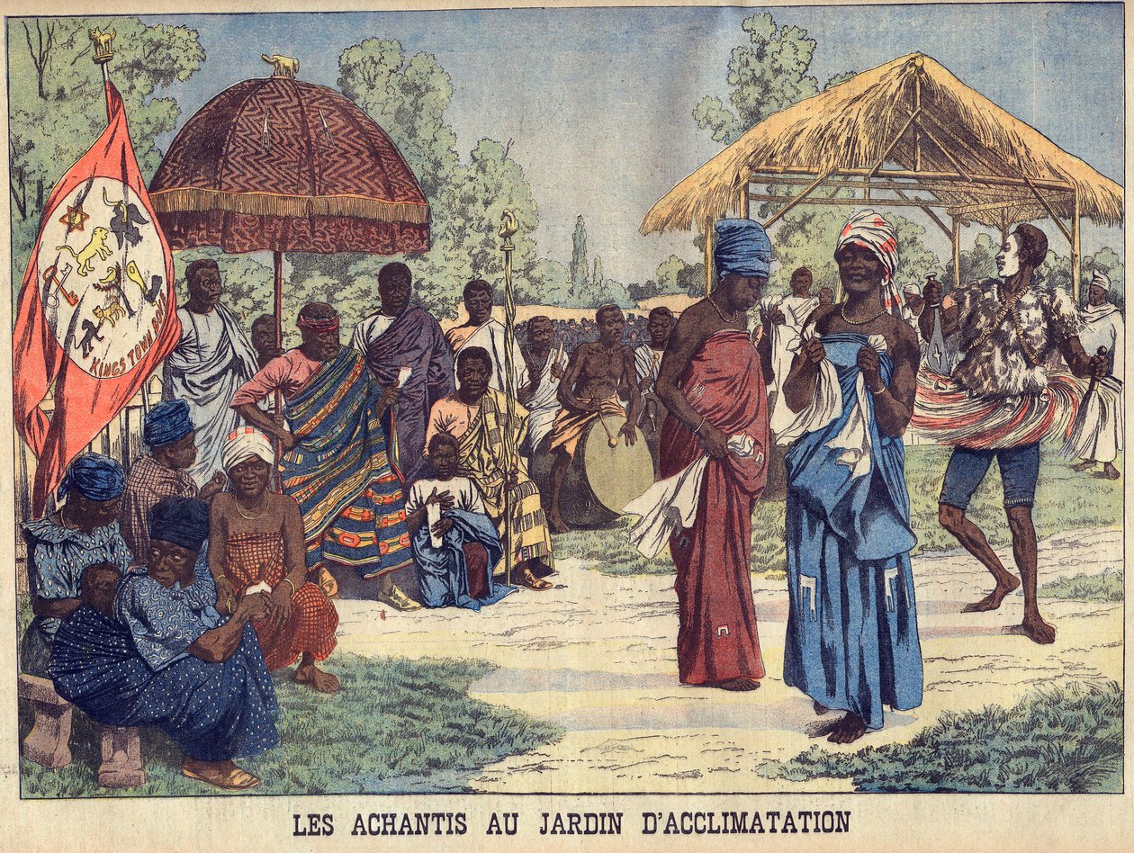 Les Ashantis (Achanti ou Asante) du Ghana au jardin d