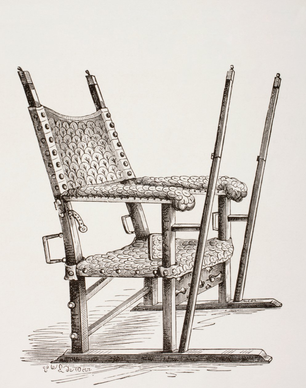 Chaise à porteurs utilisée par Charles Ier d