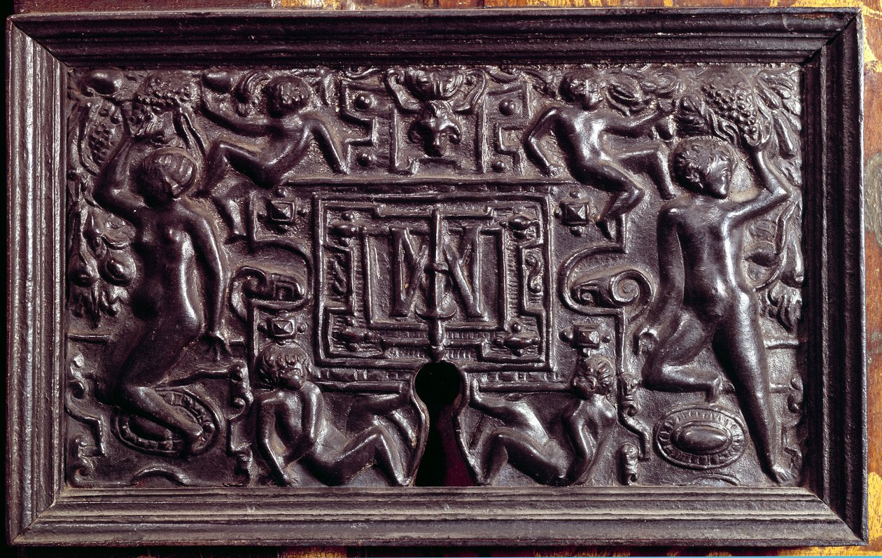 Plaque de serrure du château d