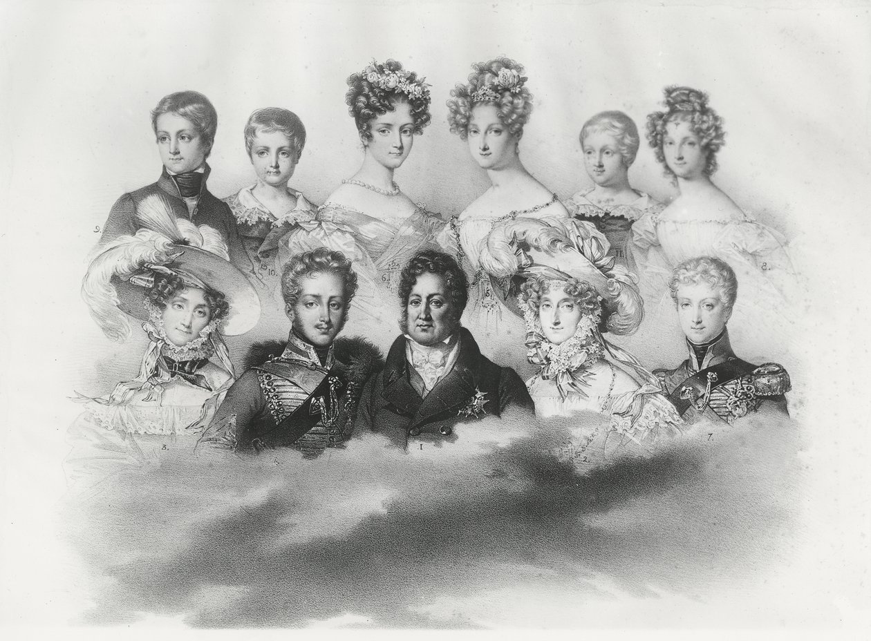 Louis-Philippe Ier et sa famille en 1830 - French School