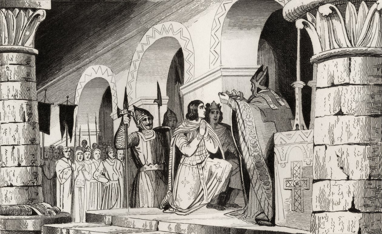 Louis III (863-82) et Carloman (865-84) couronnés ensemble, de 