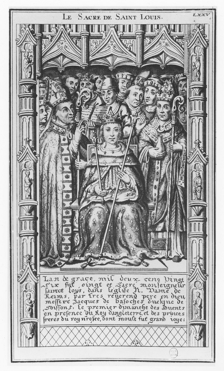 Louis IX de France (gravure) - French School