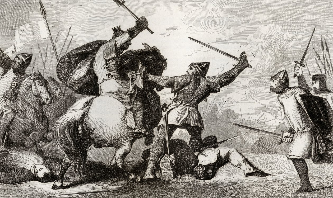 Louis VI (1081-1137) le Gros combat les Anglais à la bataille de Brenneville, de 