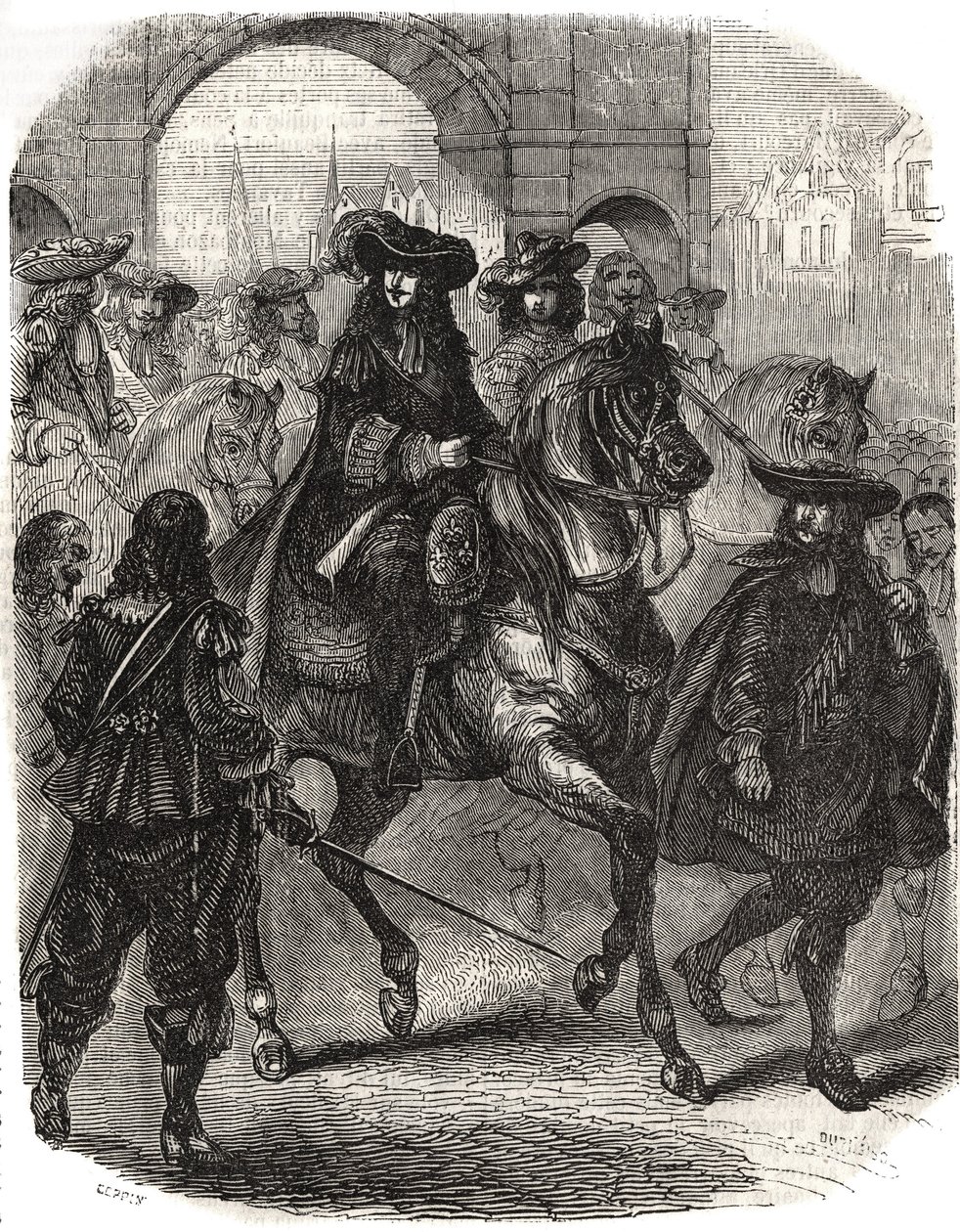 Louis XIV (1638-1715) et sa femme Marie-Thérèse d
