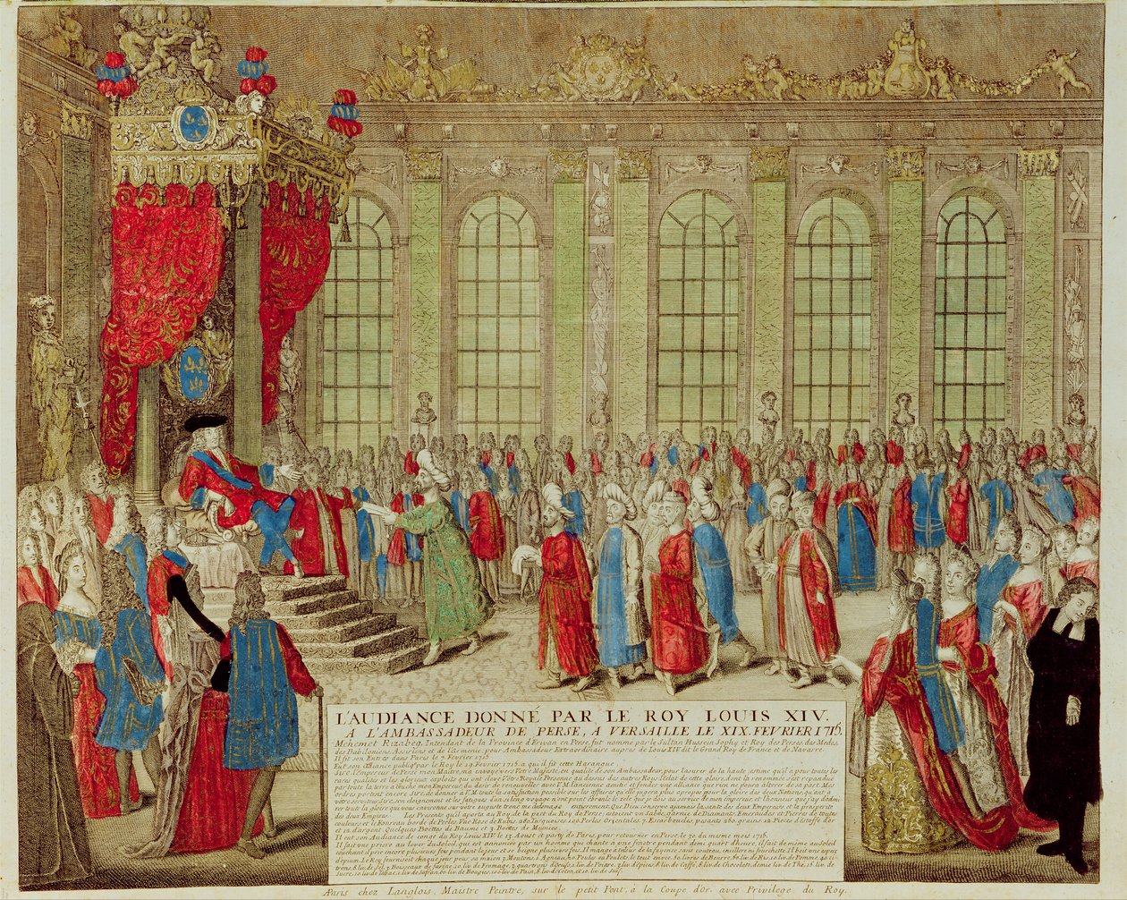 Louis XIV (1638-1715) recevant l