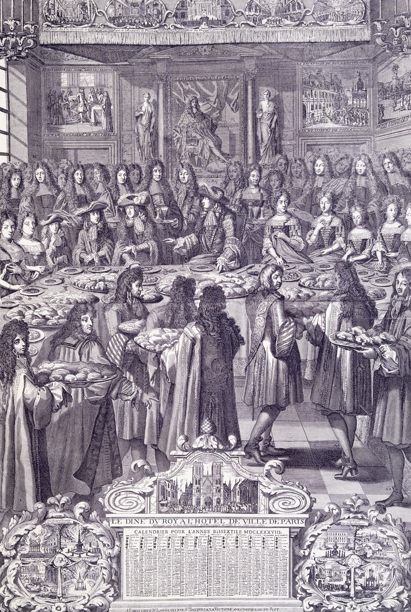 Louis XIV, amour et délice de son peuple, gravure de l