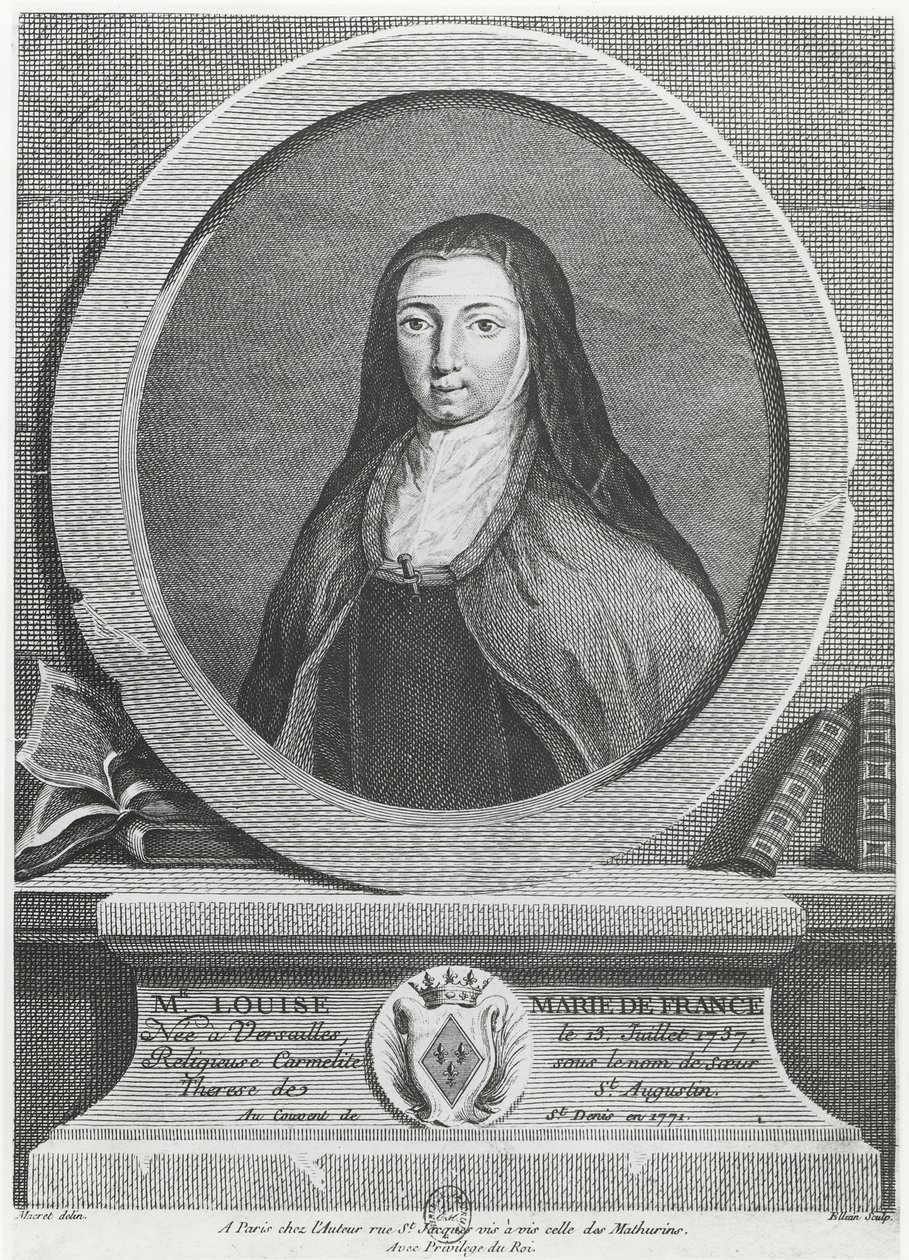 Louise-Marie de France (gravure) - French School