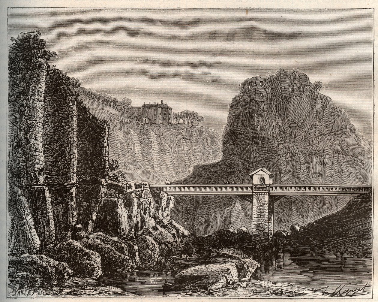 Lozère : rochers de Sainte-Madeleine - French School