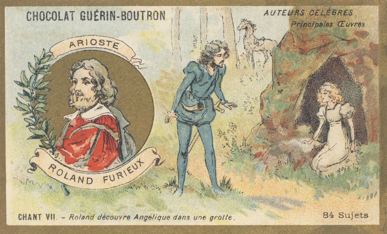 Ludovico Ariosto (1474-1533), poète italien de la Renaissance, auteur de "Roland furieux" - French School