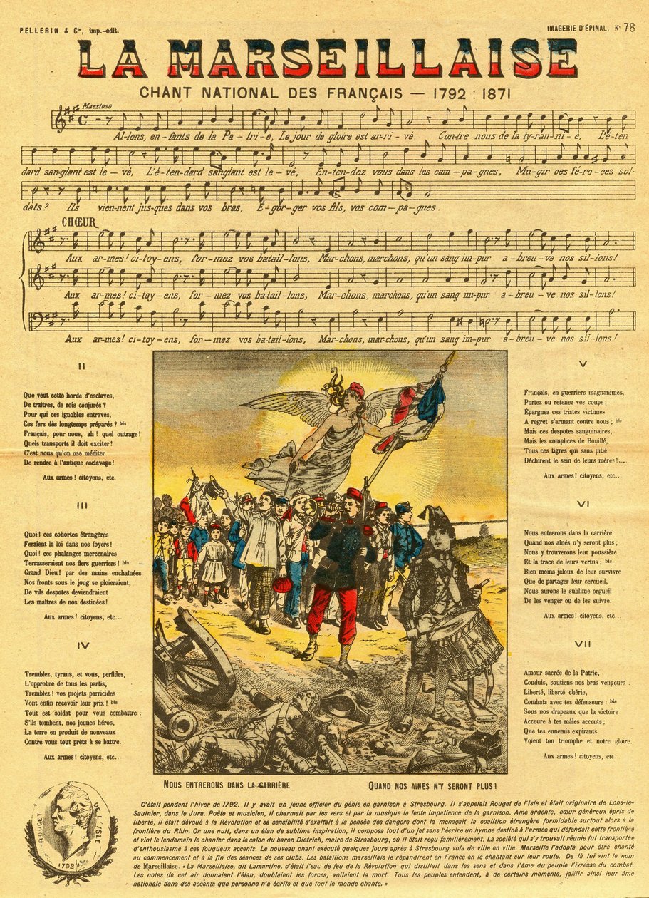 Paroles et musique de la Marseillaise, l