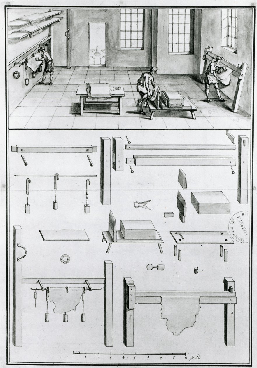 MS 1064 fol 11 Descriptions des arts et métiers par Denis Diderot (1713-84), publié c.1770 - French School
