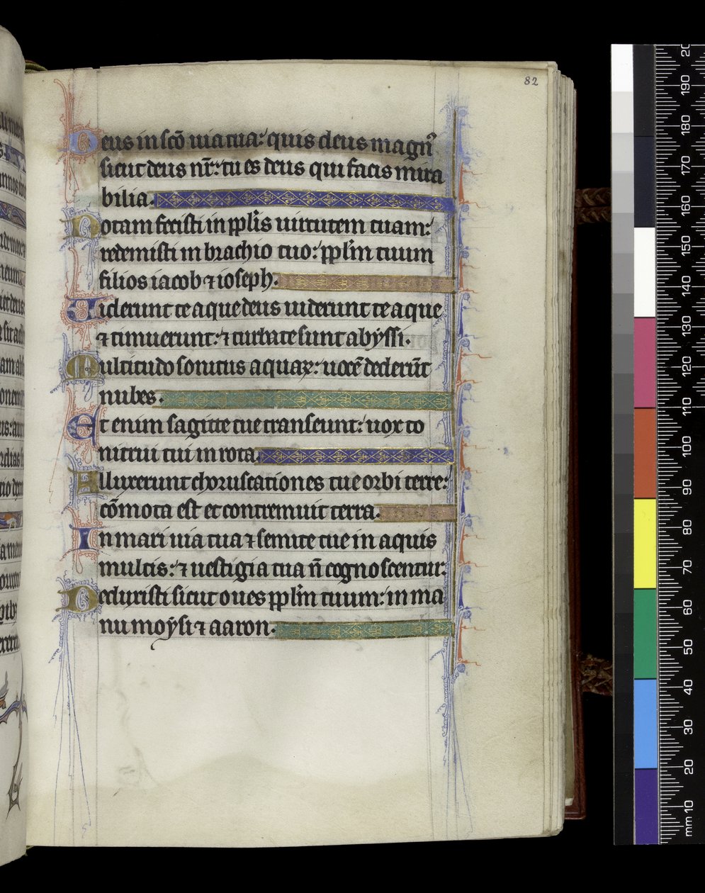 MS 300 f.82r, du Psautier et Heures d