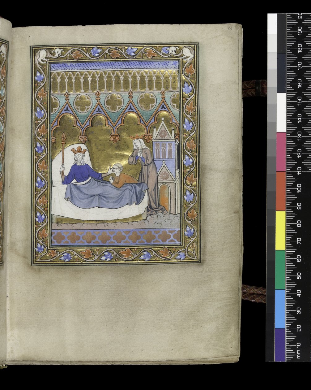 Folio du Psautier et Heures d