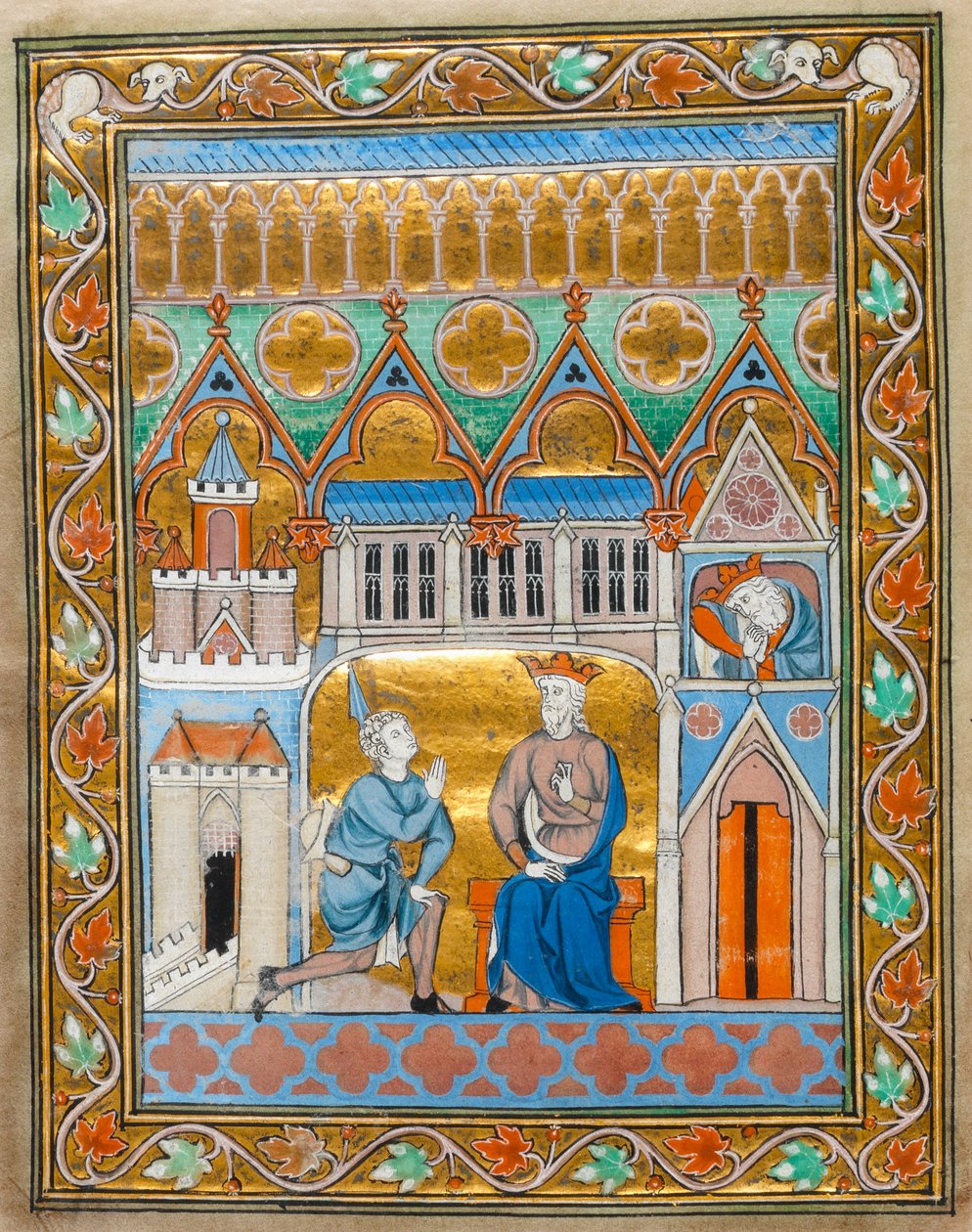 Le roi David recevant la nouvelle de la mort d