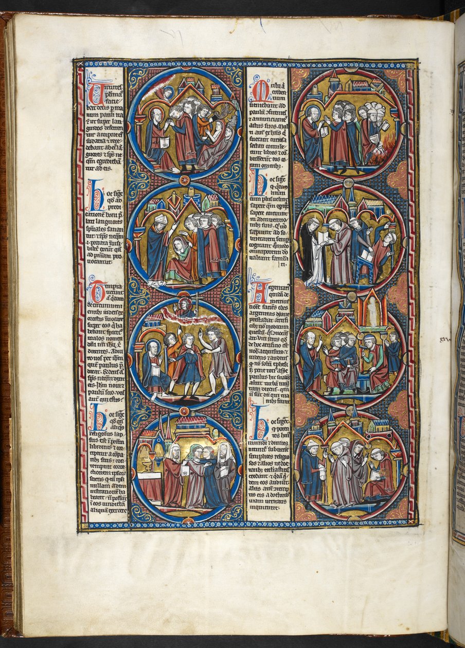 MS. Harley 1527, f.80v, miniatures de la Bible moralisée - French School