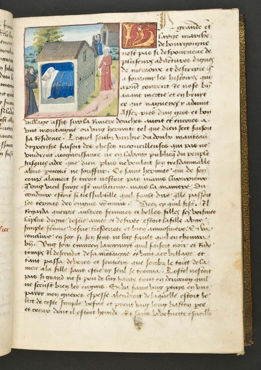 MS Hunter 252 030r Page de Cent Nouvelles Nouvelles, vers 1461-62 - French School