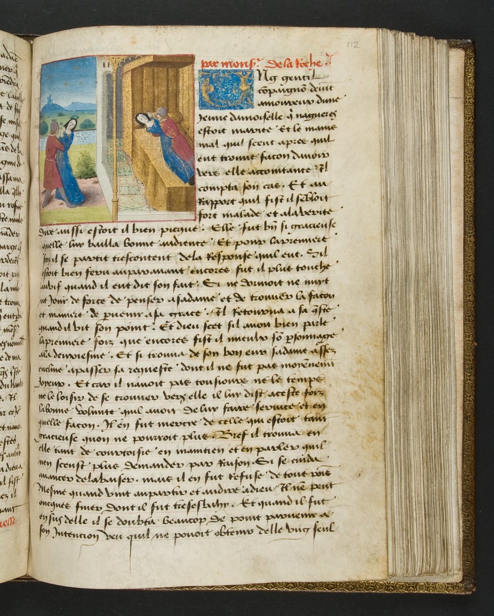 Page de Cent Nouvelles Nouvelles, c.1461-62 - French School