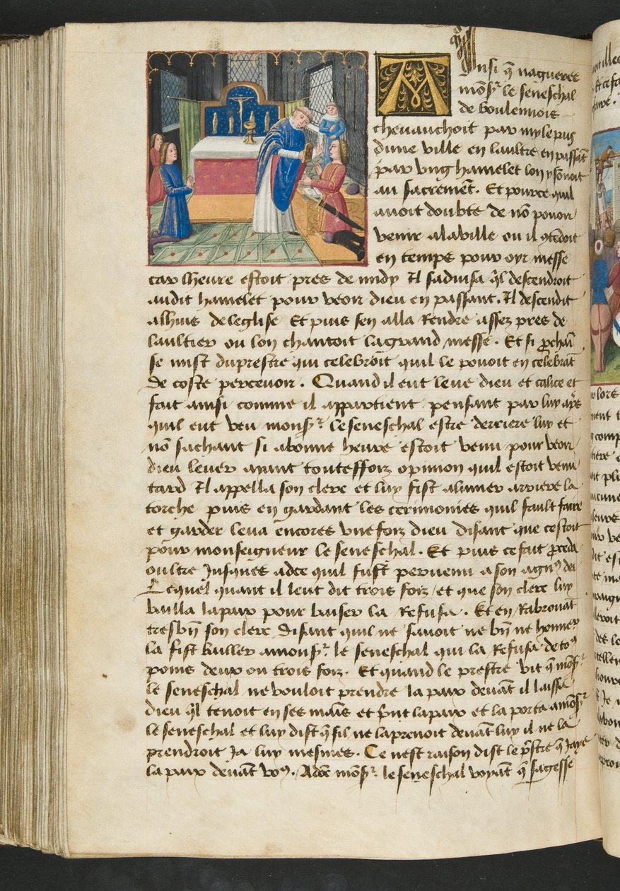 Page de Cent Nouvelles Nouvelles, c.1461-62 - French School