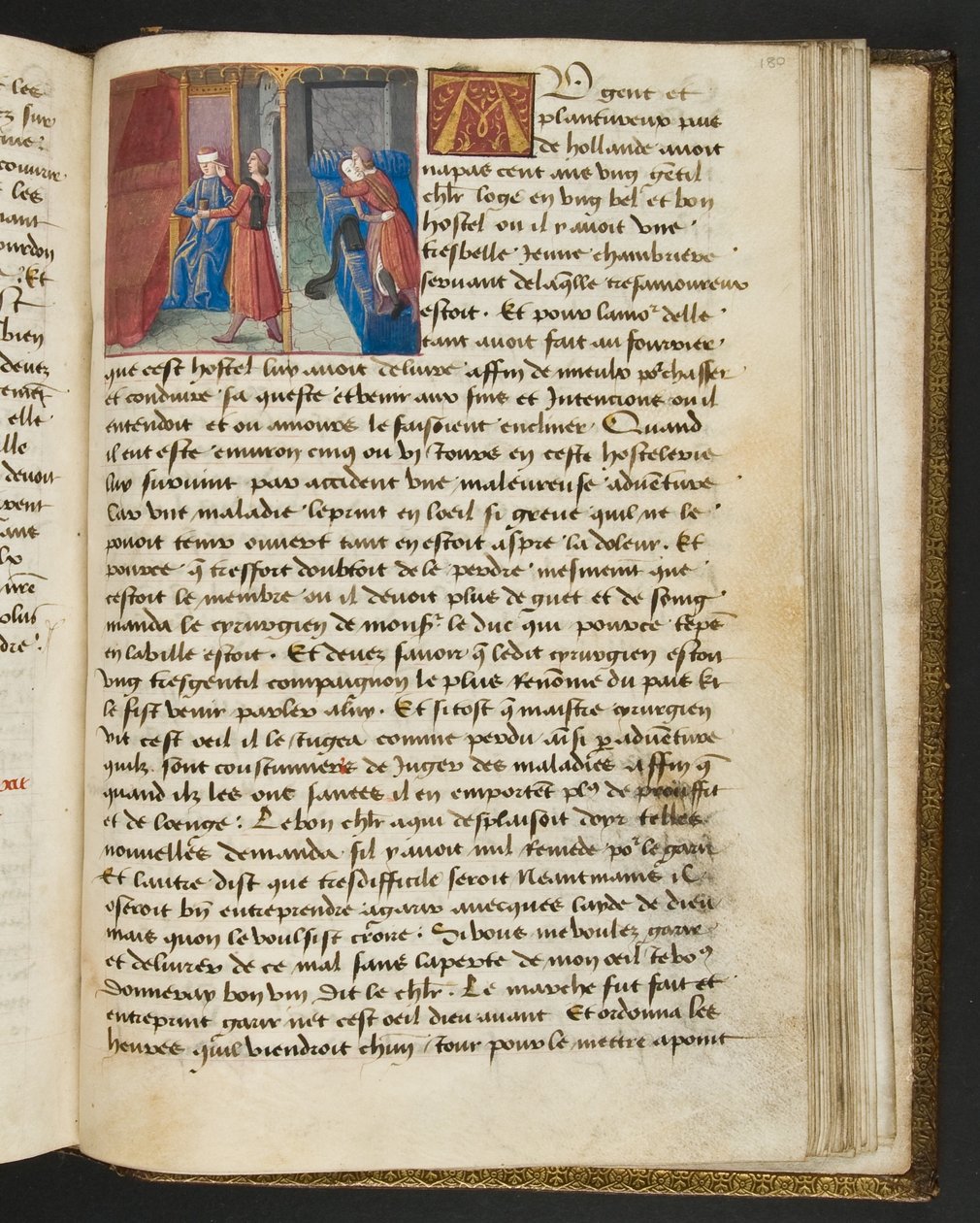 Page de Cent Nouvelles Nouvelles, c.1461-62 - French School