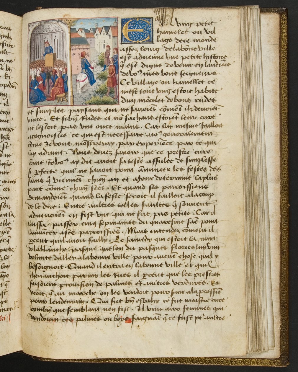 Page de Cent Nouvelles Nouvelles, c.1461-62 - French School
