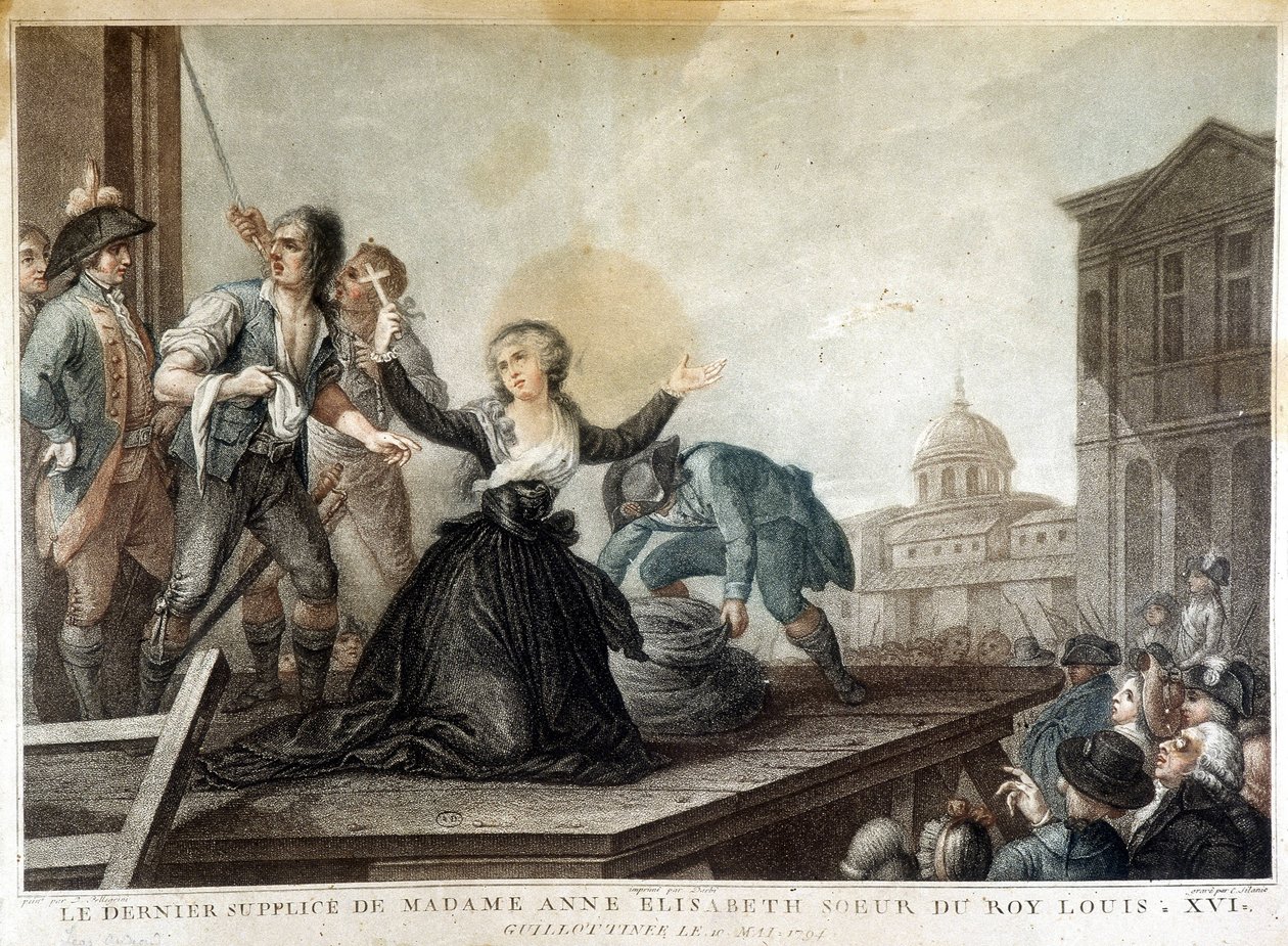 Madame Anne Elisabeth, sœur du roi Louis XVI (1764-1793), guillotinée - French School