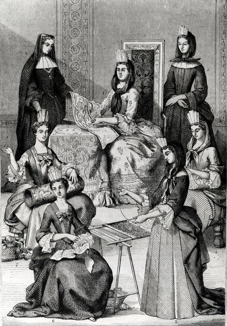 Madame de Maintenon avec ses dames d