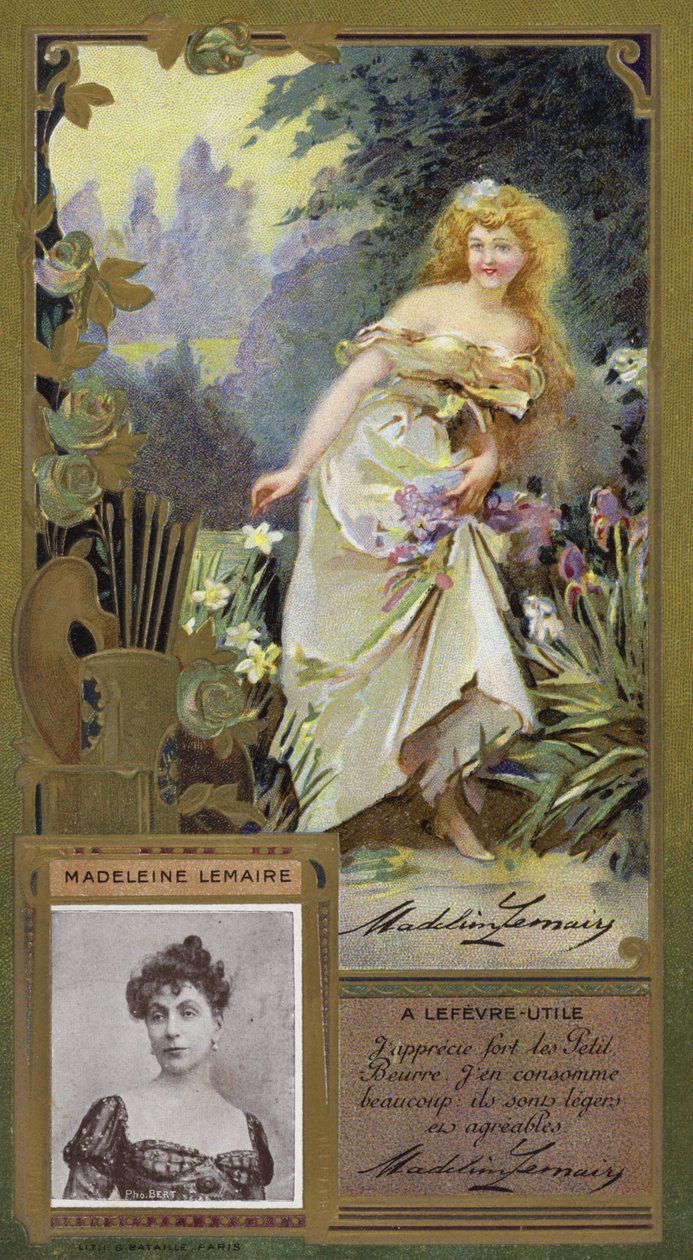 Madeleine Lemaire, peintre française (chromolitho) - French School