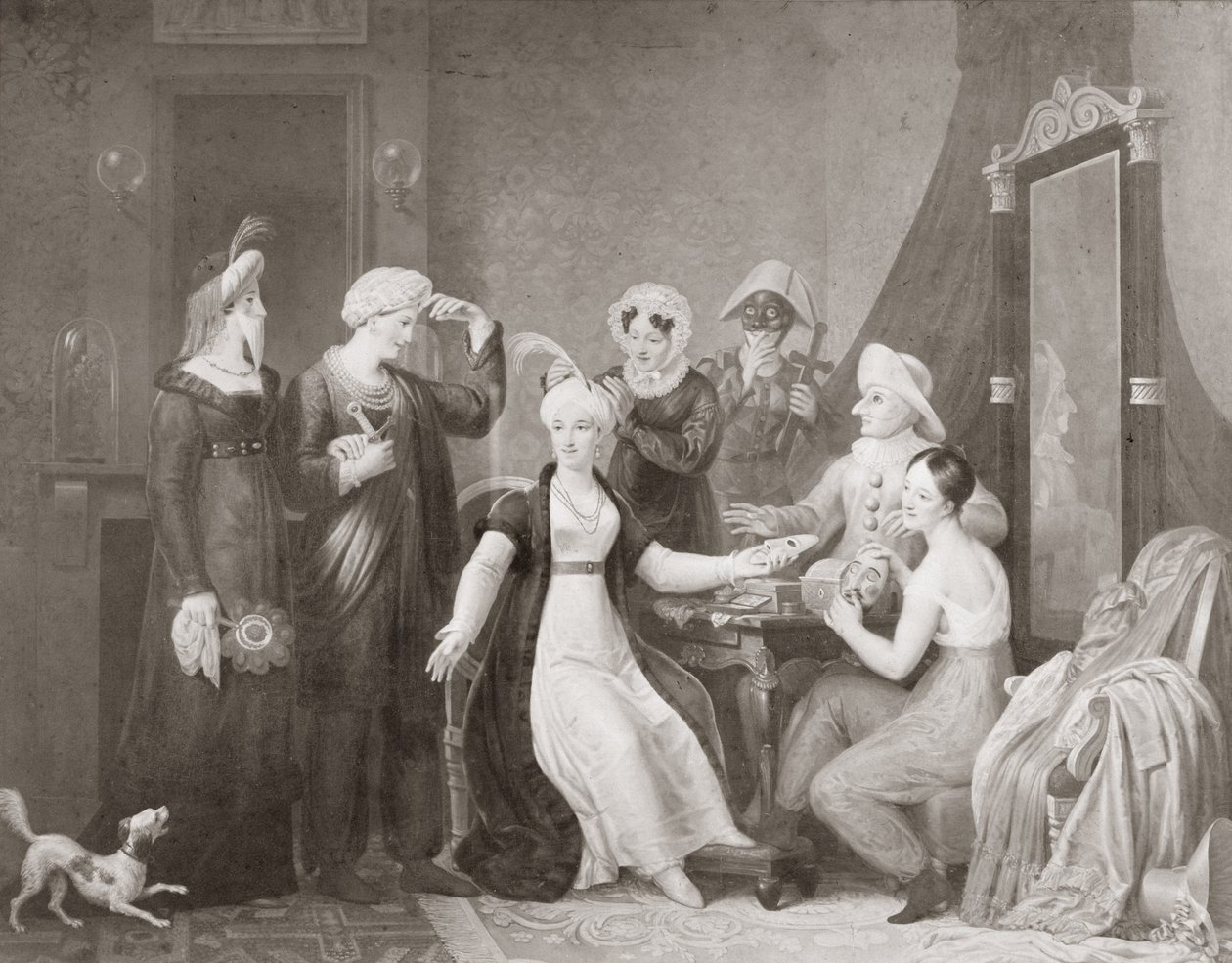 Mademoiselle Mars (1779-1847) dans Les Trois Sultanes - French School
