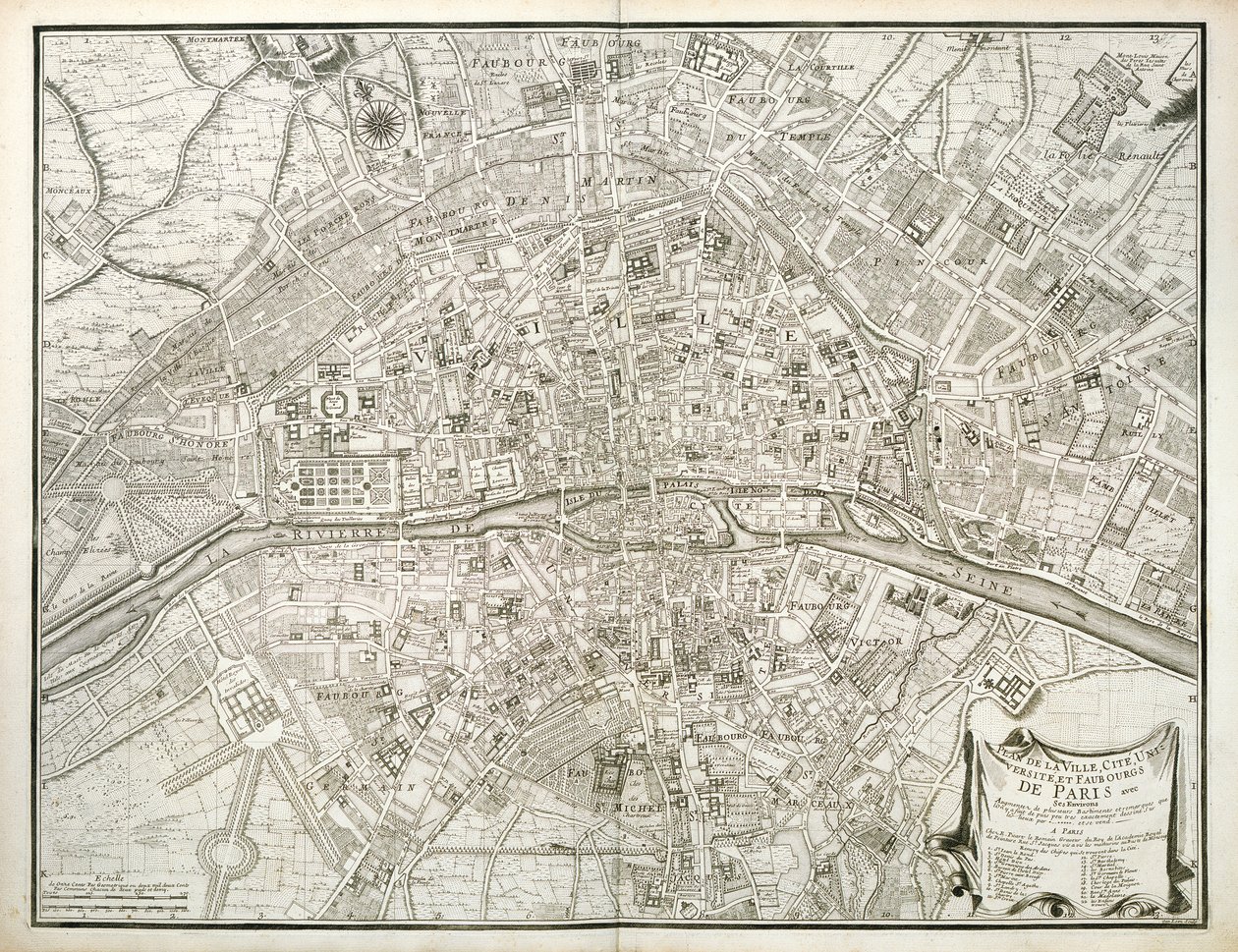 Carte de Paris, de L