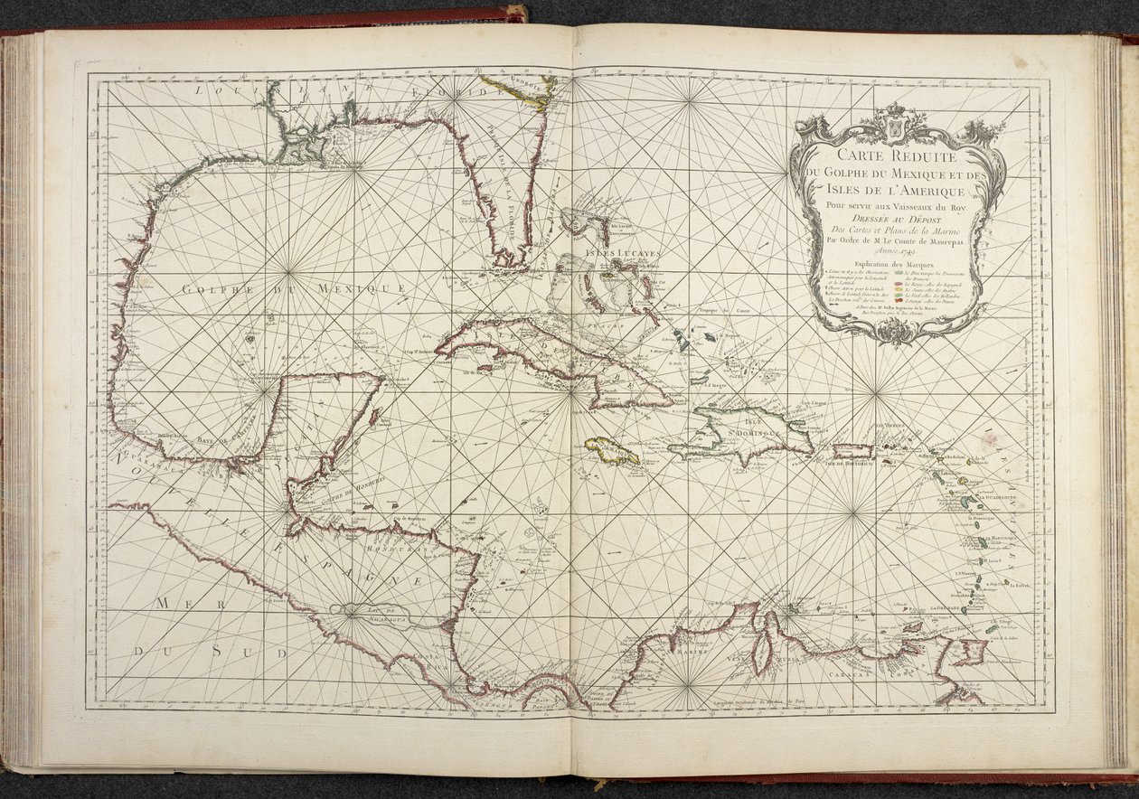 Carte réduite du golfe du Mexique et des îles de l