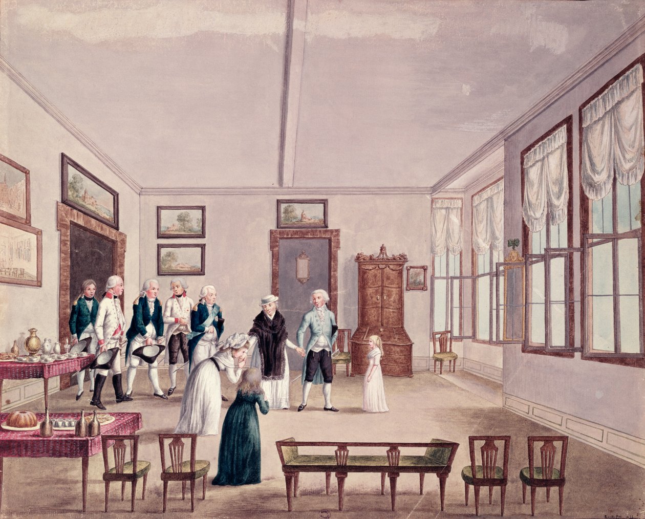 Marie-Thérèse-Charlotte de Bourbon, Madame Royale, rencontre ses cousins l