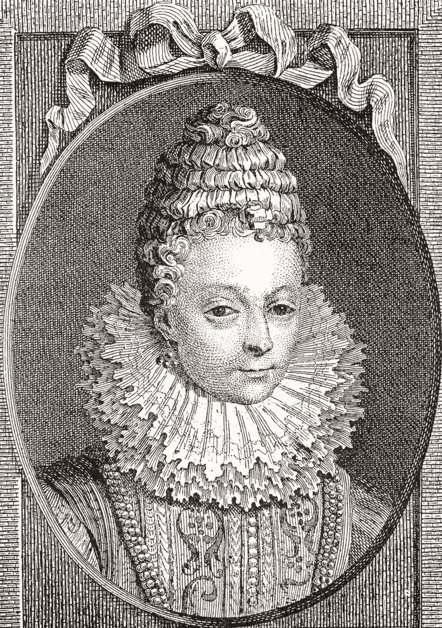 Marie de Médicis, 1575-1642. Reine consort de France, en tant que seconde épouse du roi Henri IV de France. De Les Heures Libres publié en 1908 - French School