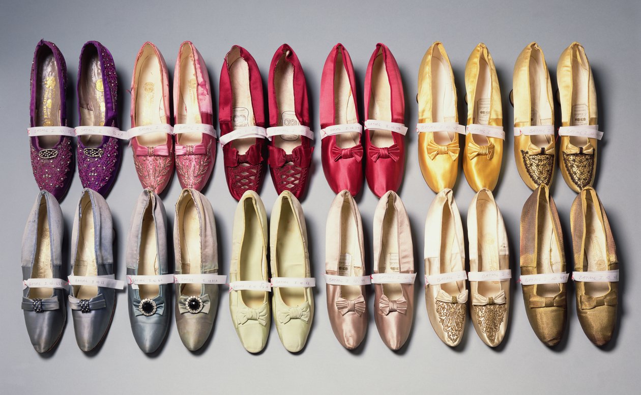 Chaussures de Mary Chamberlain, années 1890 - French School