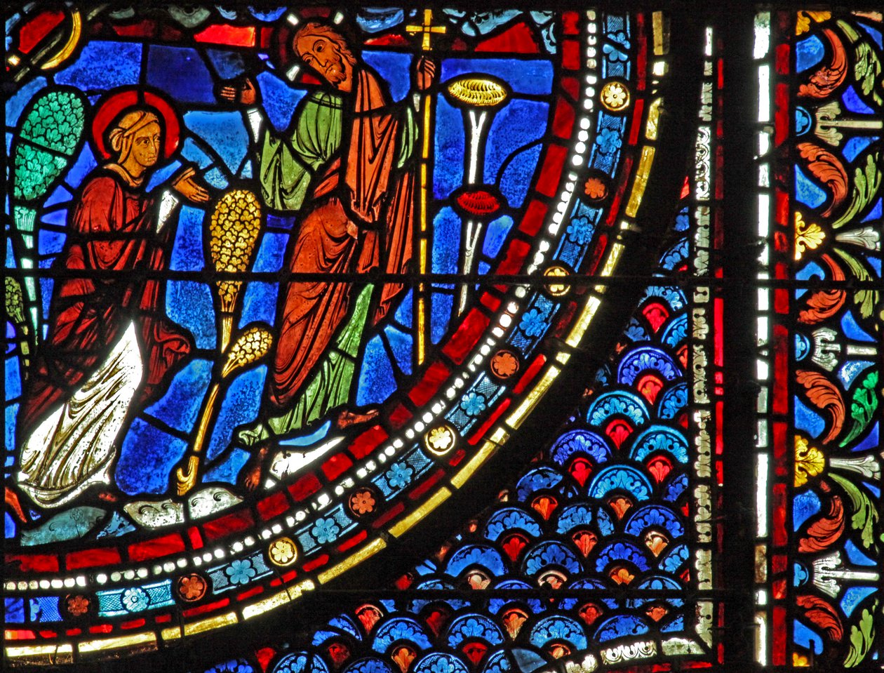 Fenêtre de Marie-Madeleine : La Résurrection - Noli Me Tangere - French School