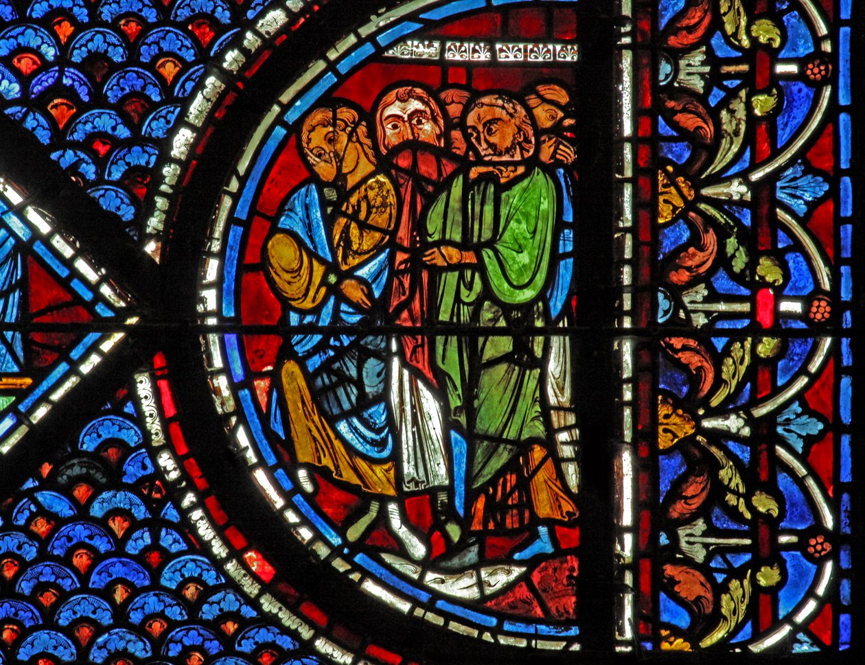 Marie-Madeleine : personnes assistant à la résurrection de Lazare - French School
