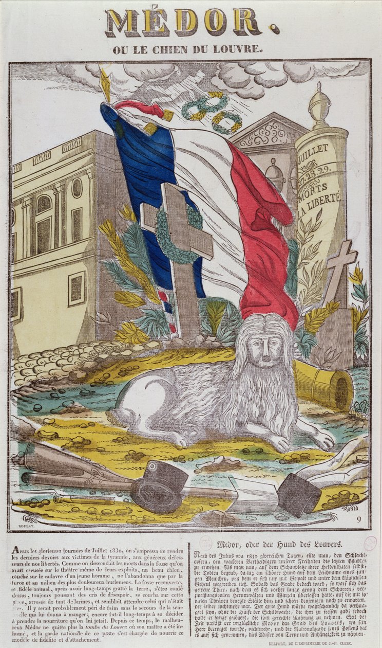 Medor, le chien fidèle du Louvre - French School