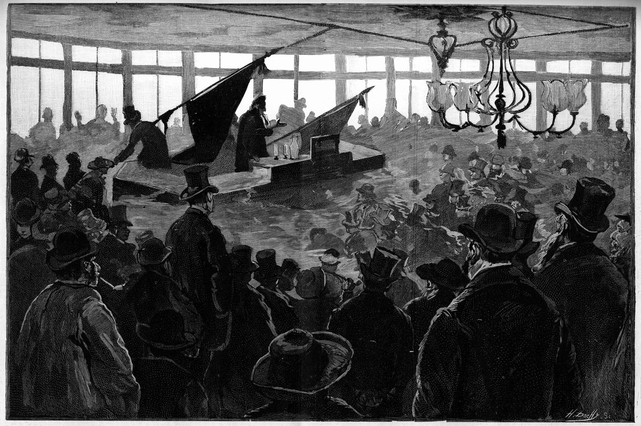 Réunion de protestation organisée par le groupe anarchiste "La Panthère des Batignolles" à Paris le 23 janvier - French School
