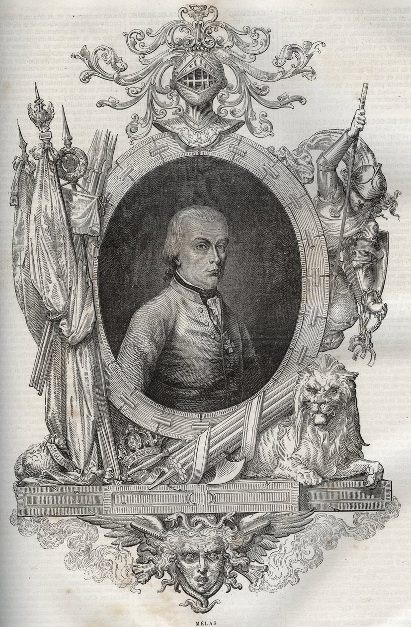 Michael Friedrich Benedikt baron von Melas (1729-1806), feld-maréchal - Nouvelle Encyclopédie Nationale par Maurice La Charest - 1870 - French School