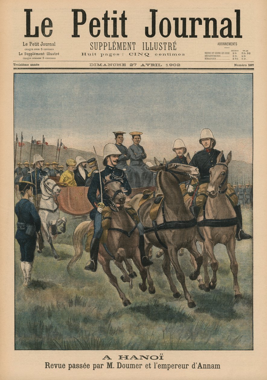 Revue militaire par Paul Doumer, Gouverneur Général de l