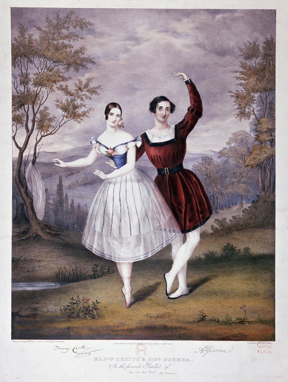 Miss Guerra et M. Guerra dans "Le Lac des Fées", ballet donné à l