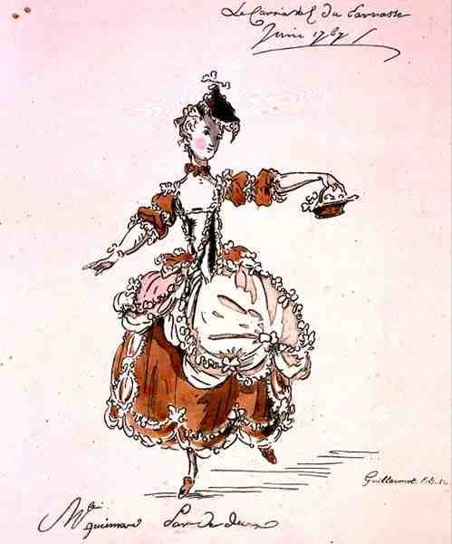 Mlle Guimard en Terpsichore, dans un livret de Louis Fuzelier, composé par Mondonville, fac-similé par A. Guillaumot Fils - French School