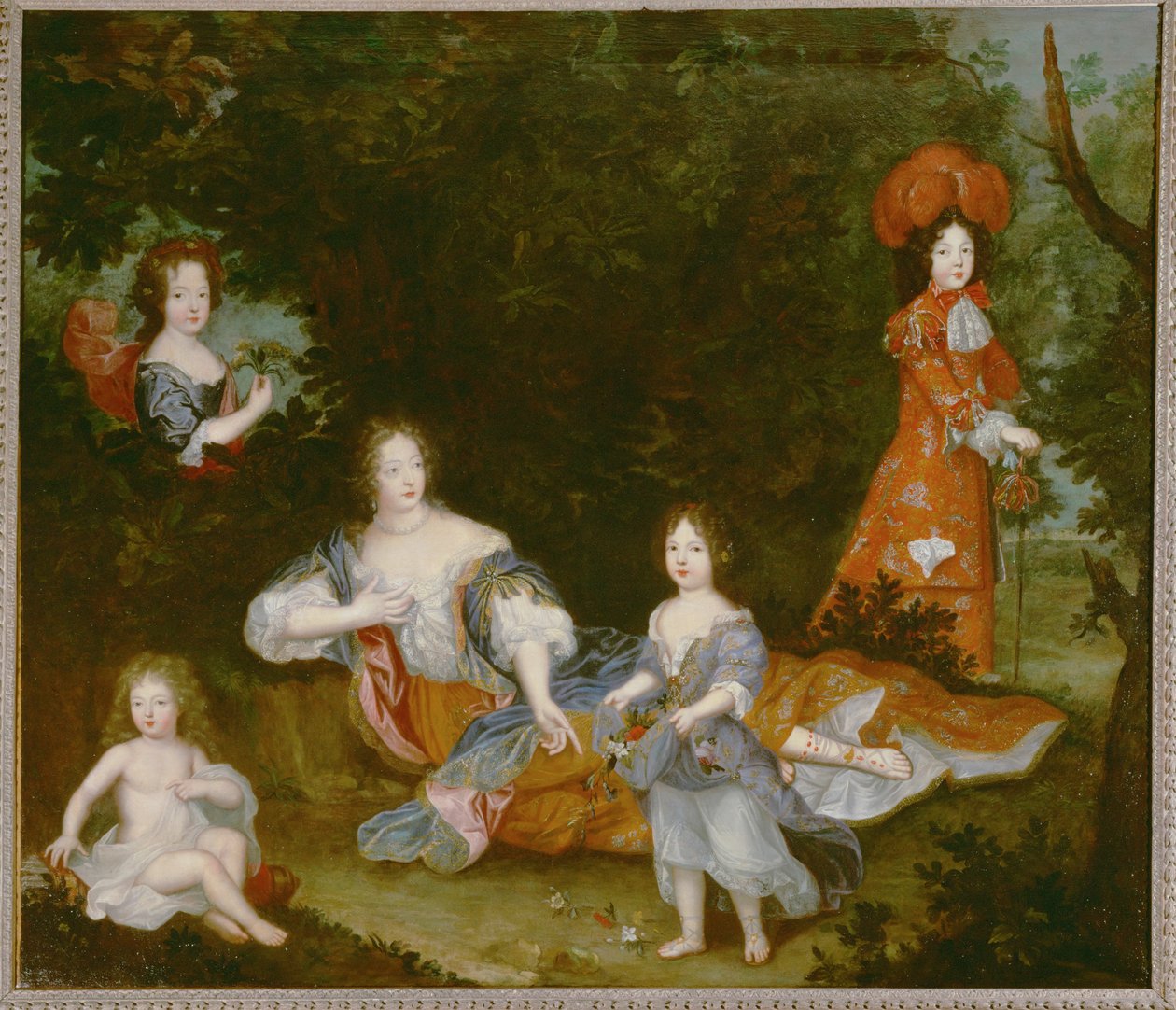 Mme de Montespan, maîtresse de Louis XIV ... (peinture sur toile) - French School