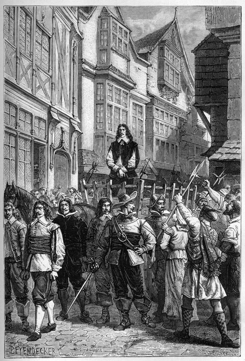 Montrose emmené en prison sur une charrette - James Graham, Marquis de Montrose, général écossais exposé dans la High Street d