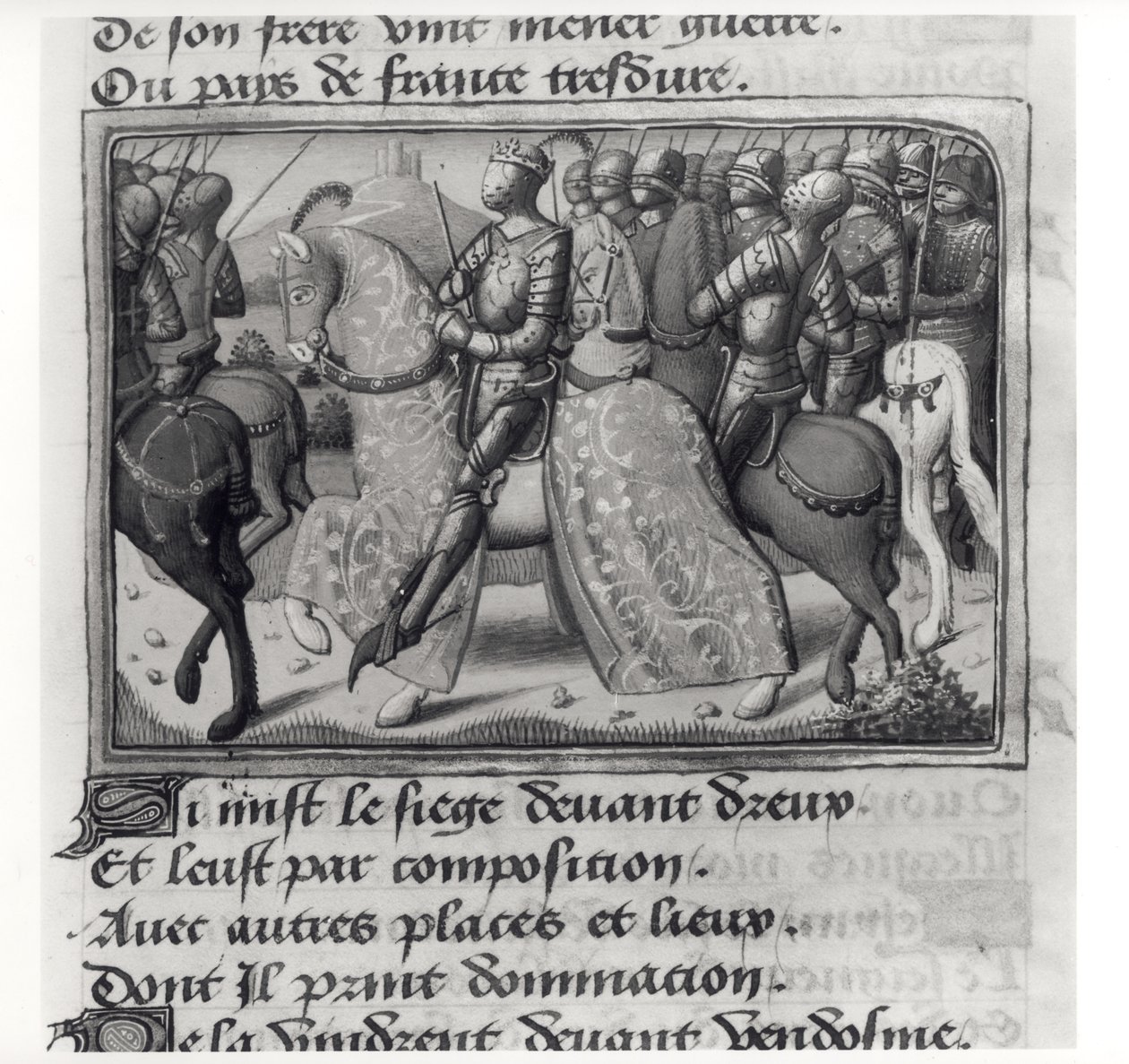Ms.Fr.5054 fol.26 r Charles VII (1403-61) et Jeanne d