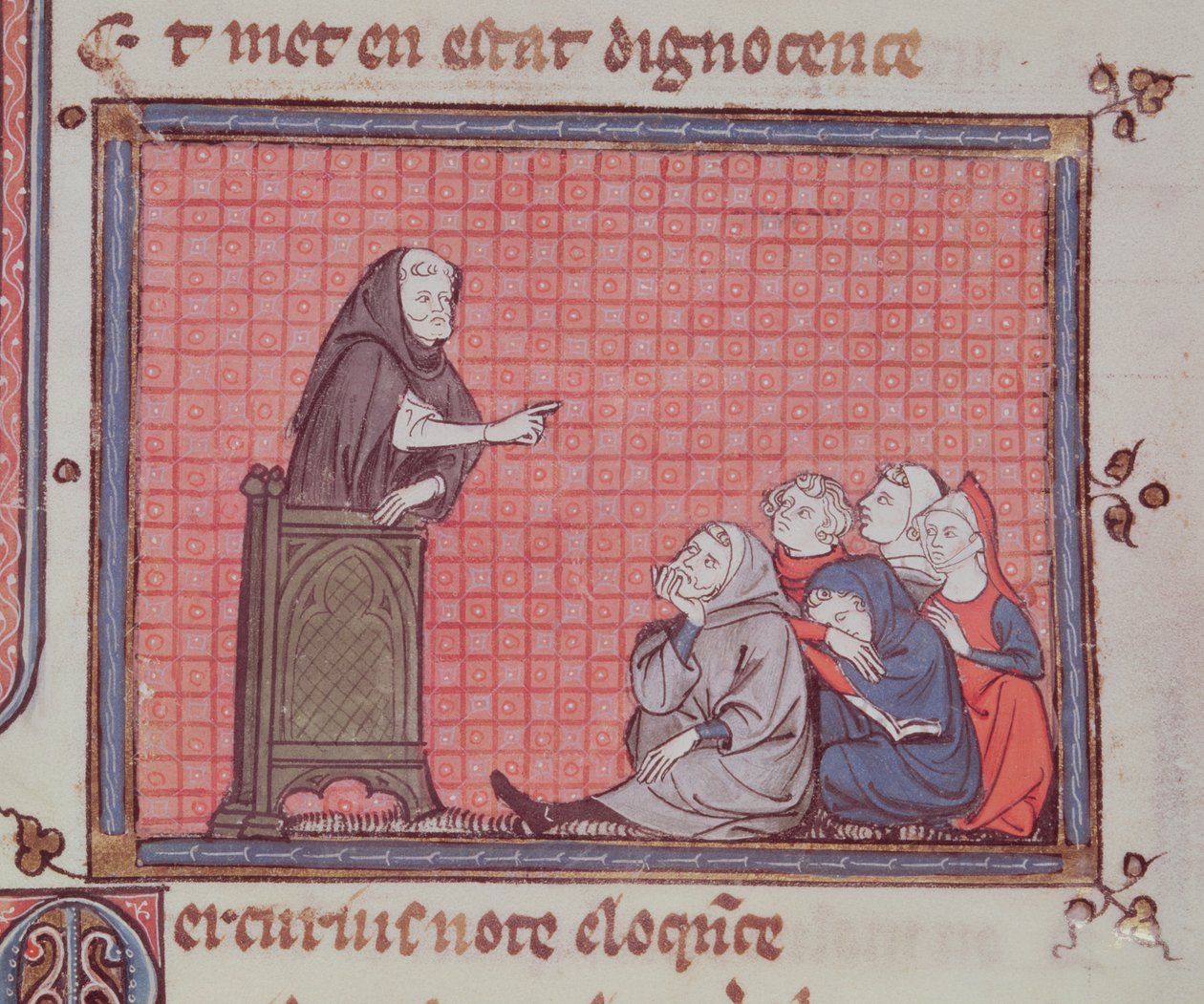 Ms 1044 fol.67 Le Sermon, de Ovide Moralisé écrit par Chrétien Legouais - French School