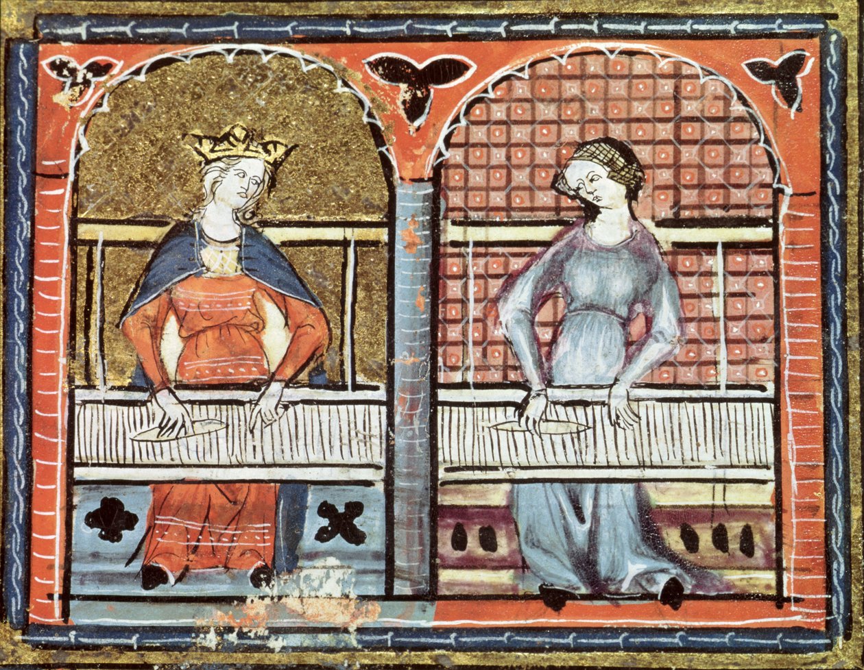 Ms 1044 fol.89v Femmes tissant, de l