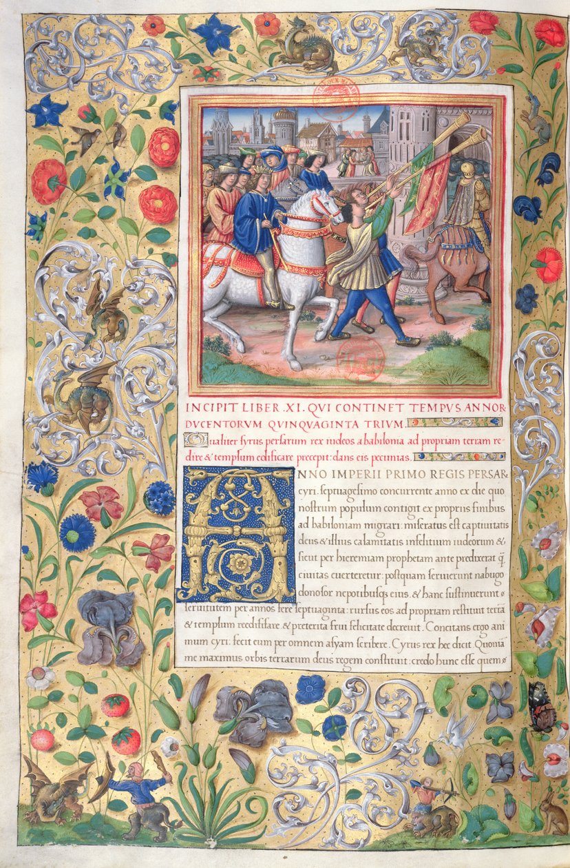 Illustration du Livre XI (De la première année de Cyrus à la mort d